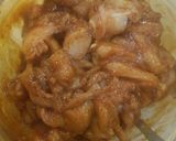A picture of step 1 of BBQ chicken with homemade tortillas.