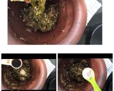 A picture of step 3 of Chiang Mai Food /Northern Thai Food "Nam Prik Noom" or Thai Green Chili Dipping.