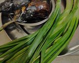 લીલી ડુંગળી અને રીંગણા નો ઓળો (Lili dungli-ringan no oro recipe in Gujarati) રેસીપી સ્ટેપ1ફોટો