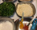 A picture of step 1 of Coriander vadi.