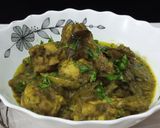A picture of step 9 of Green Masala Chicken Curry.