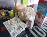 Foto del paso 1 de la receta: Falso risotto de coliflor con crema de calabaza y coco