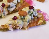 A picture of step 21 of WorkShop Spinach chatpata with muhammara dip.
