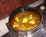 A picture of step 11 of Paneer Chaman.