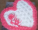 A picture of step 10 of Coffee cocktail cake (heart shape 2nd part).