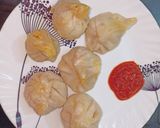 A picture of step 4 of Veg momos.