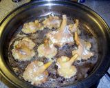 A picture of step 6 of Fried Golden Chanterelle Mushrooms.