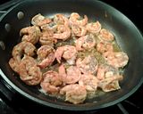 A picture of step 2 of Shrimp Scampi with Zucchini Noodles.
