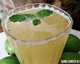 A picture of step 3 of Aam panna (mango panna).