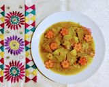 A picture of step 4 of Bengali style Papad - er Dalna.