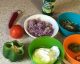 A picture of step 1 of Tadka roti.