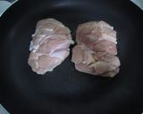 A picture of step 1 of Chicken Teriyaki.