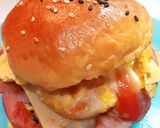 Foto langkah ke 9 dari resep Burger bun (brioche) #rotiburger #hotdogbun.