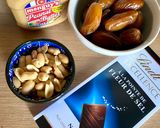 A picture of step 1 of Vegan Stuffed Dates with Peanut Butter and Dark Chocolate with Sea Salt.