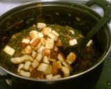 A picture of step 5 of Paalak Paneer.