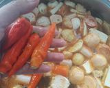 Foto langkah ke 7 dari resep Steamboat Kuah Tomyam a.k.a sukiyaki/shabu-shabu.