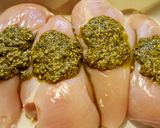 A picture of step 4 of Pesto, Tomato, & Mozzarella Baked Chicken.