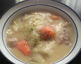A picture of step 12 of Easy Egg Drop Gyoza Soup.