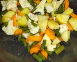 A picture of step 5 of Veg Kolhapuri Sabzi.
