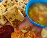 A picture of step 3 of Mughlai Paratha.