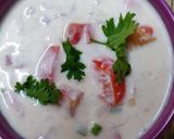 A picture of step 4 of Tomato Raita Recipe | How to make Tomato Raita | Thakkali Thayir Pachadi.