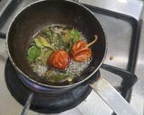 A picture of step 7 of Chettinad Tomato Chutney.