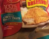 A picture of step 1 of Buffalo chicken bacon sandwich with cheddar jack cheese.