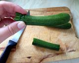 A picture of step 1 of Fresh Asparagus And Pesto Sauce For Pasta.