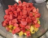 Une image de l'étape 5 de Salade d'ananas et pastèque.