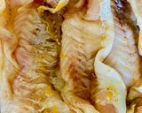 Foto del paso 1 de la receta: FILETES DE BRÓTOLA CON CREMA/NARANJA/ROQUEFORT Y PAPAS A LA MOSTAZA 👏😋😋👏😋😋🤩