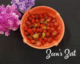 A picture of step 3 of Cherry Tomato and Jalapeno Salad.