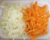 A picture of step 1 of Ginger Pork with Grated Daikon Radish.