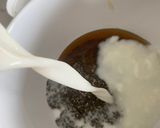 A picture of step 1 of Chocolate Chia Pudding with Almond Milk.