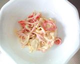 A picture of step 4 of Asian-Style Chilled Pasta with Crab Mayonnaise Salad.