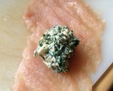 A picture of step 8 of Vickys Spinach & Mushroom Stuffed Chicken Rolls, GF DF EF SF NF.