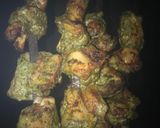 A picture of step 2 of Chicken Haryali Tikka.
