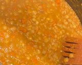 A picture of step 4 of Yellow split pea with veggies.