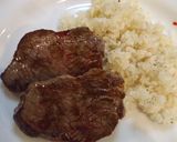 A picture of step 5 of Hatsudai-style Beef Rump Steak with Shiso.