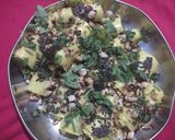A picture of step 4 of Khandvi.