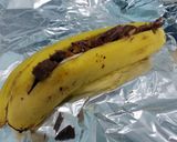A picture of step 1 of Chocolate Baked Banana.
