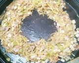 A picture of step 10 of Curry-Flavored Monjayaki (Pan-Fried Batter with Various Ingredients).