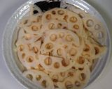 A picture of step 2 of Easy and Quick Lotus Root and Tarako Salad.