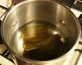 A picture of step 1 of Crab Sukiyaki (or Hot Pot).