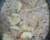 Foto del paso 5 de la receta: Papas al horno con centro de carne de cerdo ahogadas en cerveza