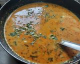 A picture of step 9 of Jowar Bhakri and pithla.