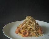 Foto langkah ke 4 dari resep Carbonara Mushrooms Spaghetti.
