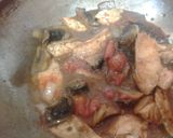 A picture of step 5 of Chicken and Mushroom on a bed of Sweet Veg.