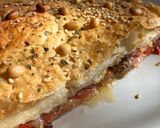 Foto del paso 11 de la receta: Hojaldre de verdura asada, jamón y queso