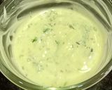 A picture of step 4 of Palak Raita.