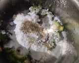 A picture of step 2 of Besan Karela Fry.